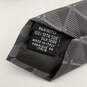 Mens Gray Argyle Diamond Silk Four-In-Hand Adjustable Designer Neck Tie image number 3