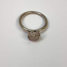 Designer Pandora S925 ALE Sterling Silver Pink Enamel Rose Flower Band Ring alternative image