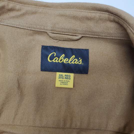 Cabela's Full Button Up Cotton Jacket Size 3XL Regular image number 3