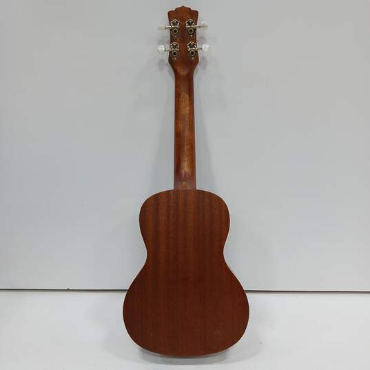 Luna 4 String Acoustic Wooden Ukulele w/Matching Black Canvas Carrying Case image number 2