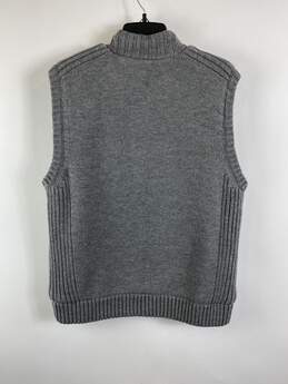 USPA Men Grey Zip Sweater Vest XXL alternative image