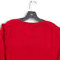 NWT Mens Red V Neck Long Sleeve Casual Pullover Sweater Size 3XL image number 4