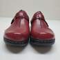 Clarks Hayla Marina Red Leather Clogs Women's Size 9.5 image number 2