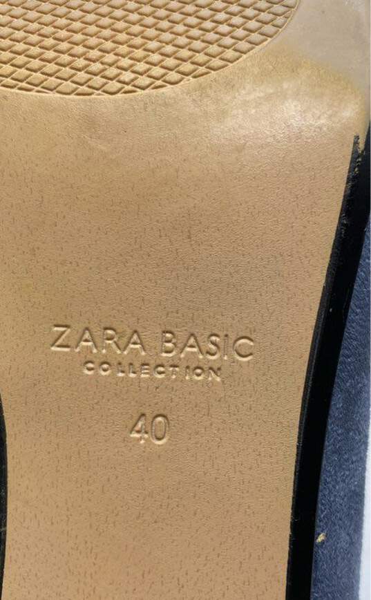 Zara Basic Blue Pump Heel Women 9.5 image number 6