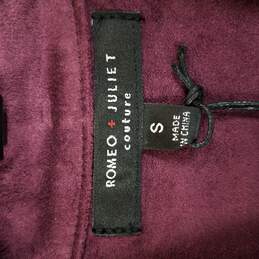 Romeo + Juliet Couture Women Purple Suede Vest S NWT alternative image