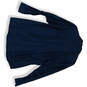 Mens Navy Blue Long Sleeve Spread Collar Button-Up Shirt Size 16-1/2(32/33) image number 2