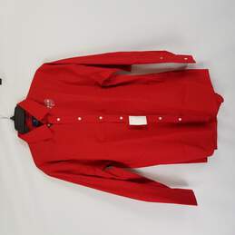 Stafford Men Button Up S Red alternative image