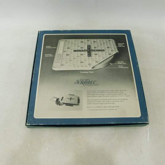 Vintage Deluxe Edition Scrabble Crossword Puzzle Game IOB image number 6
