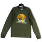 NWT Mens Green Graphic Crew Neck Long Sleeve Pullover T-Shirt Size Medium image number 1
