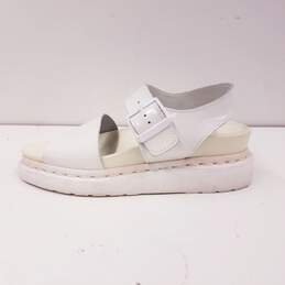 Dr. Marten's Romi White Patent Leather Chunky Sandals Women's Size 6