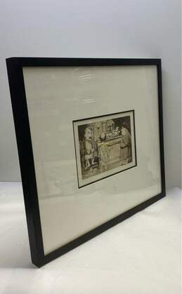 Charles Bragg Limited Edition -Night Court Signed Print-Matted & Framed alternative image