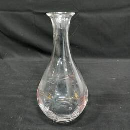 Vintage Grape Themed Clear Crystal Wine Decanter alternative image