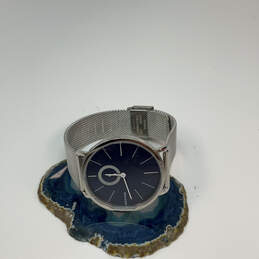 Designer Skagen SKW6230 Silver-Tone Blue Dial Chain Strap Analog Wristwatch