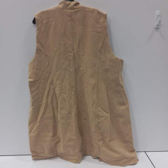 Chico's Tan Vest  Womens Sz 20/22 NWT image number 2