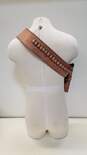 Unbranded Leather Cartridge Belt and Holster Made in Mexico Size 46 image number 3