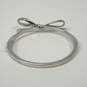 Designer Kate Spade Silver-Tone Bow Hinged Classic Bangle Bracelet image number 3