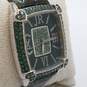 Judith Ripka 31mm Case Green Stone Bezel and Dial Unisex Designer Quartz Watch image number 4