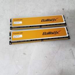 Crucial Ballistix 2GB (2 x 1GB) DDR2-800 PC2 6400 desktop PC RAM Memory BL12864AA1065.8FE5 - Untested