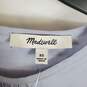 Madewell Women Purple Pastel Cut Out Top XS NWT image number 3