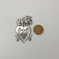Designer Brighton Silver-Tone Dog Pointed Heart Shape Classic Bookmark image number 1