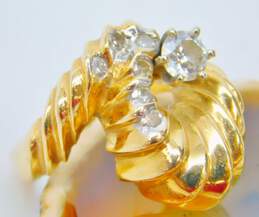 14K Yellow Gold 0.74 CTTW Diamond Artisan Ring 10.2g alternative image
