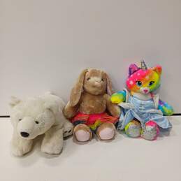 Bundle Of 3 Assorted Build-a-Bear Workshop Plush Toys