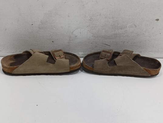 Birkenstock Gray Suede Sandals image number 3