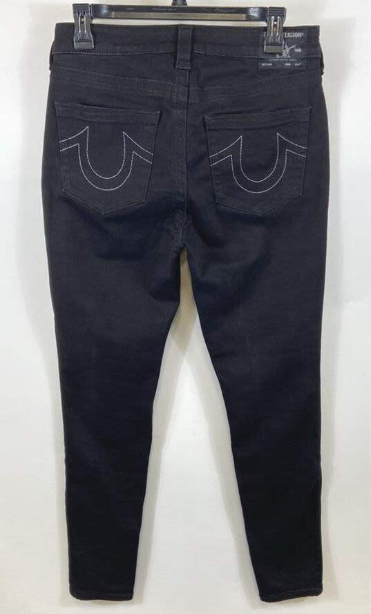 True Religion Black Mid Rise Skinny Jeans - Size 30 image number 2
