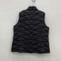 Womens Black Mock Neck Two Pockets Sleeveless Full-Zip Quilted Vest Size 2X image number 2