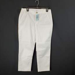 Loft Women White Slim Curvy Capri Jeans NWT sz 6P
