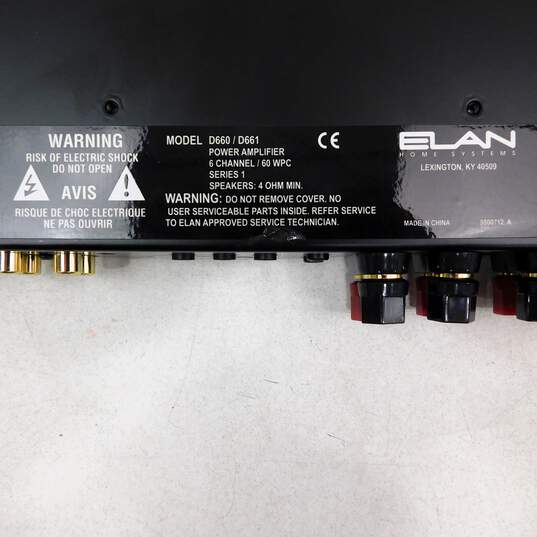 Elan Home Systems Brand D660/D661 D Series Model 6-Channel Digital Power Amplifier w/ Manuals image number 11