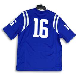 Mens Blue White Duke Blue Devils #16 Short Sleeve Football Jersey Size Medium alternative image