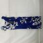 NWT Lauren Ralph Lauren Sleeveless Blue & White Floral Print Midi Dress Size 10 image number 1