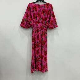 NWT Alexia Admor Womens Pink Floral Ruffle 3/4 Sleeve Fit & Flare Dress Size 8 alternative image