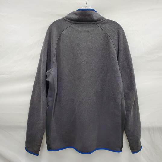 Patagonia MN's Performance Insulted Grey & Blue Fleece Full Zip Sweat Jacket Size XL image number 2