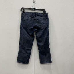 NWT Womens Blue Denim Medium Wash Pockets Regular Fit Cropped Jeans Size 26 alternative image