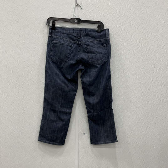 NWT Womens Blue Denim Medium Wash Pockets Regular Fit Cropped Jeans Size 26 image number 2
