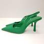 Zara Slingback Women's Heels Green Size 37/6.5US image number 1