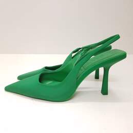 Zara Slingback Women's Heels Green Size 37/6.5US