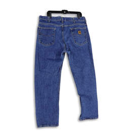 Mens Blue Denim Medium Wash 5-Pocket Design Straight Leg Jeans Size 38X30 alternative image