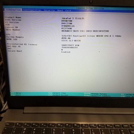 Lenovo IdeaPad 3 15in Laptop AMD Athlon Silver 5030U 4GB RAM & SSD image number 9