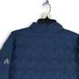 Eddie Bauer Mens Blue Mock Neck Long Sleeve Full-Zip Puffer Jacket Size 2XL image number 4