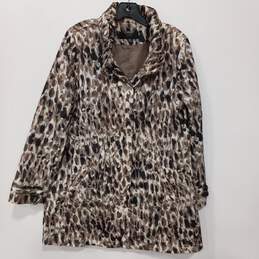 Alfani Animal Print Petite Jacket Women's Size M Petite