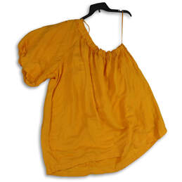 NWT Womens Pleated Orange One Should Pullover Blouse Top Size 3X alternative image