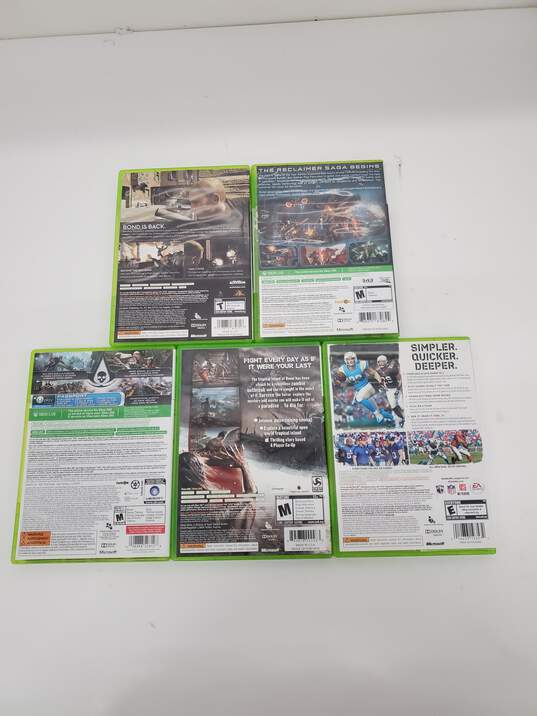 Lot of 5 Xbox 360 Game Disc ( 007) Untested image number 2