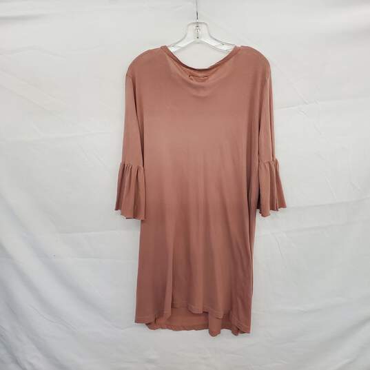 Current Elliot Mauve Purple Cotton Bell Sleeve T-Shirt Dress WM Size 2 NWT image number 2