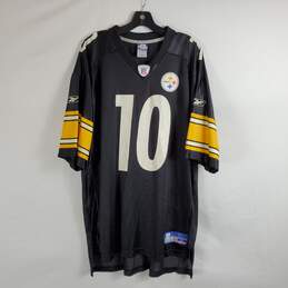 Reebok NFL Men Black Steelers Football Jersey #10 Stewart sz L