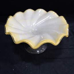 Glass Flower Art Glass Centerpiece Bowl