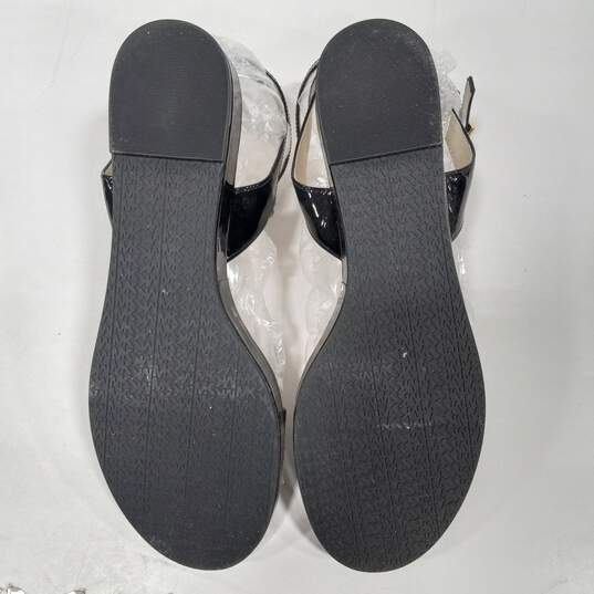 Michael Kors Women's Black Patent Leather Platform Sandal Size 9 image number 6