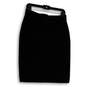 Womens Black Elastic Waist Stretch Pull-On Straight And Pencil Skirt Size M image number 2